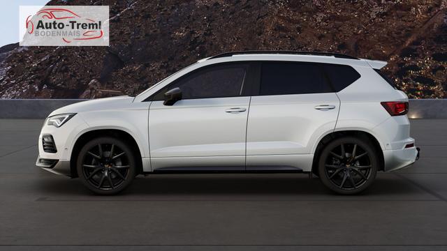 Cupra Ateca 2.0 TSI DSG 190 PS 4Drive Pano AHK el.Sitz Top View Virtual Pedal el.H. 19" Black Matt SHZ LHZ 5JG Assistenz XL Dachhimmel schwarz Induktionsladeschale Navi Kamera Parkassist 4x4 