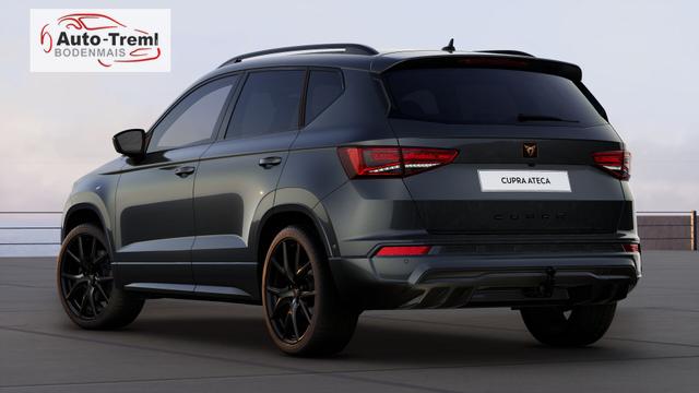 Cupra Ateca 2.0 TSI DSG 190 PS 4Drive Pano AHK el.Sitz Top View Virtual Pedal el.H. 19" Black Matt SHZ LHZ 5JG Assistenz XL Dachhimmel schwarz Induktionsladeschale Navi Kamera Parkassist 4x4 