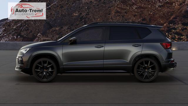 Cupra Ateca 2.0 TSI DSG 190 PS 4Drive Pano AHK el.Sitz Top View Virtual Pedal el.H. 19" Black Matt SHZ LHZ 5JG Assistenz XL Dachhimmel schwarz Induktionsladeschale Navi Kamera Parkassist 4x4 