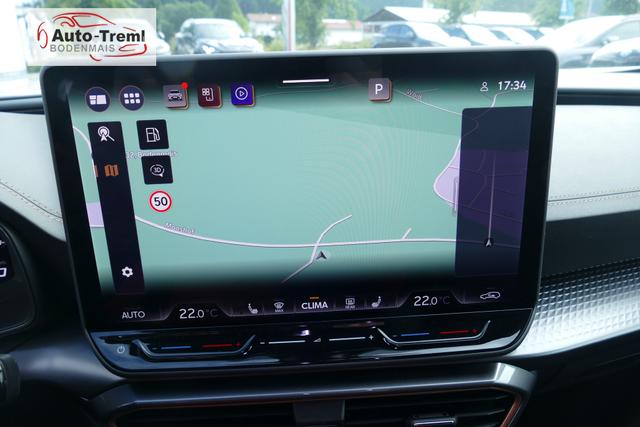 Cupra Formentor 1.5 e-TSI DSG 150 PS Facelift AHK Navi 19" Artic Kupfer Matrix Dynamic Design Top View Parklenk Edge Paket Intelligent Drive SHZ LHZ 5JG Pure Performance Reserverad 
