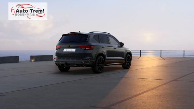 Cupra Ateca 1.5 TSI DSG 150 PS AHK el.Heckklappe 19" Black Matt SHZ LHZ 5JG Assistenz L Dachhimmel schwarz Induktionsladeschale Navi Kamera Parkassist doppelter Ladeboden Reserverad 230 V Steckdose 