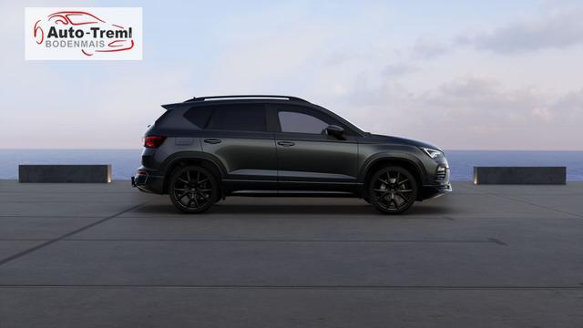 Cupra Ateca 1.5 TSI DSG 150 PS AHK el.Heckklappe 19" Black Matt SHZ LHZ 5JG Assistenz L Dachhimmel schwarz Induktionsladeschale Navi Kamera Parkassist doppelter Ladeboden Reserverad 230 V Steckdose 