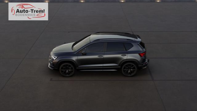 Cupra Ateca 2.0 TSI DSG 190 PS 4Drive AHK el.Sitz Top View Virtual Pedal el.H. 19" Black Matt SHZ LHZ 5JG Assistenz XL Dachhimmel schwarz Induktionsladeschale Navi Kamera Parkassist 4x4 Reserverad 