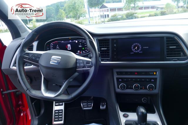 Seat Ateca FR 2.0 TSI DSG 4x4 4Drive 190 PS AHK NAVI 19"Dinamica 4JG SHZ Parklenk Kamera el.Heckklappe Virtual Pedal Lenkradheizung Frontscheibenheizung VirtualCockpit Voll-LED Assistenz-Paket 