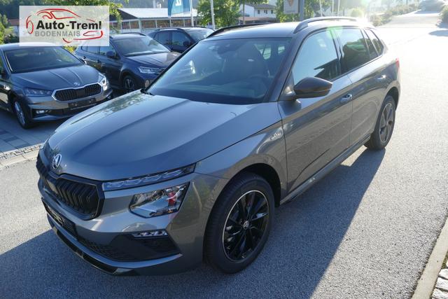 Skoda Kamiq Monte Carlo Facelift 1.5 TSI DSG 150 PS Matrix LED 17" ALU Kajam Pano Kamera PDCvo+hi SHZ Beh.WS Lenkradheizung Navi via Smart Link Colour Concept 