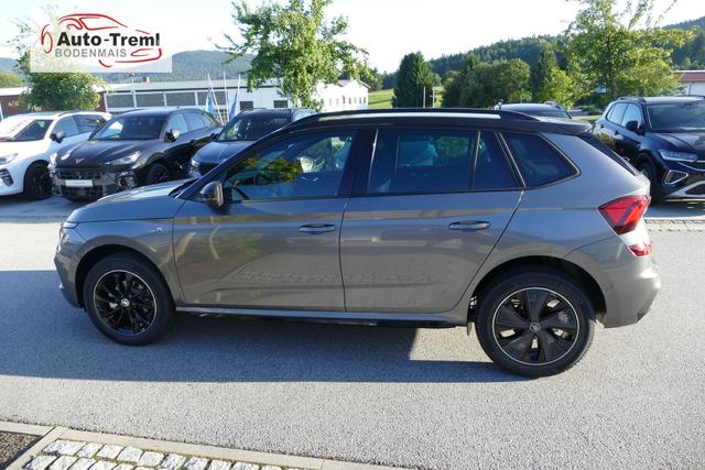 Skoda Kamiq Monte Carlo Facelift 1.5 TSI DSG 150 PS Matrix LED 17" ALU Kajam Pano Kamera PDCvo+hi SHZ Beh.WS Lenkradheizung Navi via Smart Link Colour Concept 