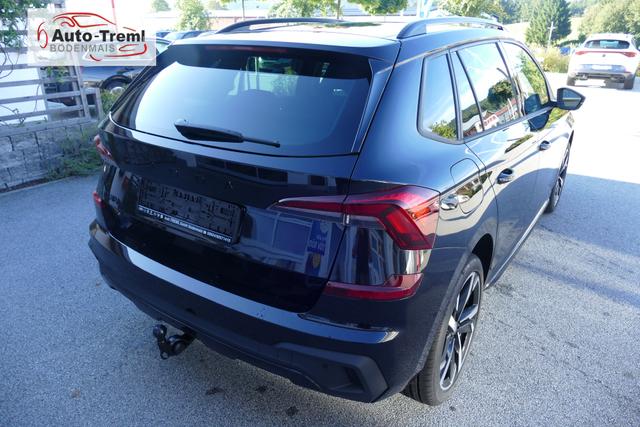 Skoda Kamiq Monte Carlo Facelift 1.5 TSI DSG 150 PS AHK 18" Ursa el.H. Virtual Pedal ACC Side Assist Matrix LED Pano Kamera PDCvo+hi SHZ Navi via Smart Link 