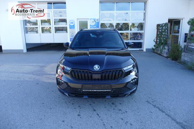 Skoda Kamiq Monte Carlo Facelift 1.5 TSI DSG 150 PS AHK 18" Ursa el.H. Virtual Pedal ACC Side Assist Matrix LED Pano Kamera PDCvo+hi SHZ Navi via Smart Link 