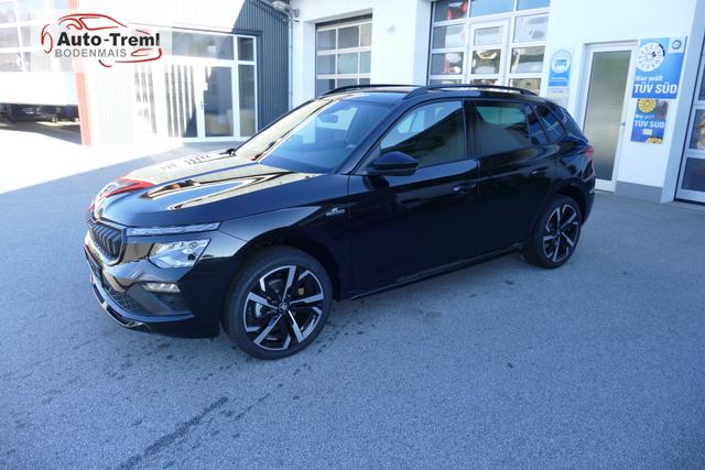 Skoda Kamiq Monte Carlo Facelift 1.5 TSI DSG 150 PS AHK 18" Ursa el.H. Virtual Pedal ACC Side Assist Matrix LED Pano Kamera PDCvo+hi SHZ Navi via Smart Link 