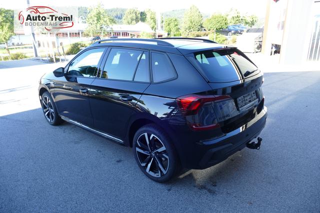 Skoda Kamiq Monte Carlo Facelift 1.5 TSI DSG 150 PS AHK 18" Ursa el.H. Virtual Pedal ACC Side Assist Matrix LED Pano Kamera PDCvo+hi SHZ Navi via Smart Link 