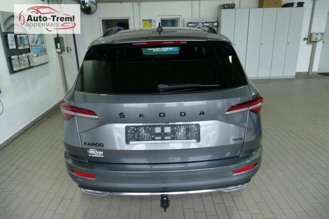 Skoda Karoq Sportline 2.0 TSI DSG 190 PS 4x4 AHK Navi Columbus beh.WS. el. Heckklappe Virtual Pedal Kamera PDC vo+hi 4xSHZ 5JG Digital Cockpit 