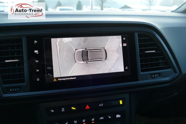 Cupra Ateca 2.0 TSI DSG 190 PS 4Drive Pano AHK el.Sitz Top View Virtual Pedal el.H. 19" Black Matt SHZ LHZ 5JG Assistenz XL Dachhimmel schwarz Induktionsladeschale Navi Kamera Parkassist 4x4 Reserverad 230 V Steckdose 