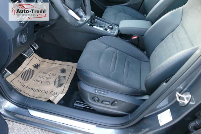 Cupra Ateca 2.0 TSI DSG 190 PS 4Drive Pano AHK el.Sitz Top View Virtual Pedal el.H. 19" Black Matt SHZ LHZ 5JG Assistenz XL Dachhimmel schwarz Induktionsladeschale Navi Kamera Parkassist 4x4 Reserverad 230 V Steckdose 