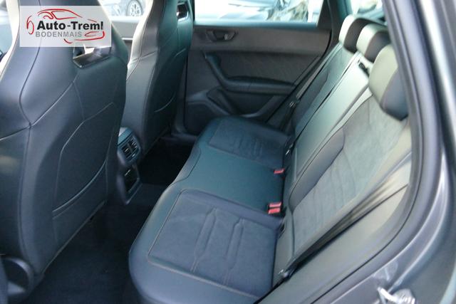 Cupra Ateca 2.0 TSI DSG 190 PS 4Drive Pano AHK el.Sitz Top View Virtual Pedal el.H. 19" Black Matt SHZ LHZ 5JG Assistenz XL Dachhimmel schwarz Induktionsladeschale Navi Kamera Parkassist 4x4 Reserverad 230 V Steckdose 