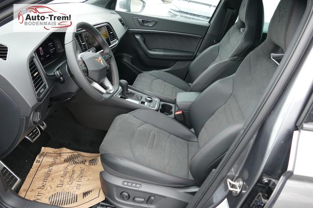 Cupra Ateca 1.5 TSI DSG 150 PS AHK el.Heckklappe 19" Black Matt SHZ LHZ 5JG Assistenz L Dachhimmel schwarz Induktionsladeschale Navi Kamera Parkassist doppelter Ladeboden Reserverad 230 V Steckdose 