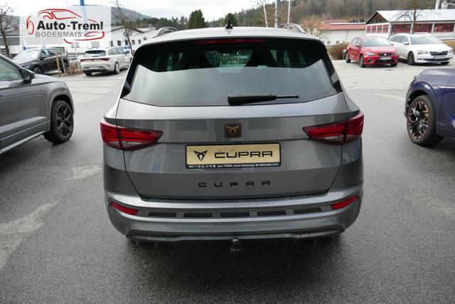 Cupra Ateca 2.0 TSI DSG 190 PS 4Drive AHK el.Sitz Top View Virtual Pedal el.H. 19" Black Matt SHZ LHZ 5JG Assistenz XL Dachhimmel schwarz Induktionsladeschale Navi Variabler Ladeboden Kamera Parkassist 4x4 