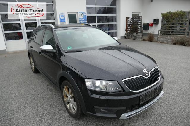 Skoda Octavia Combi Scout 2.0 TDI 4x4 Allrad AHK NAVI Kamera PCD vo+hi Bi-Xenon Alcantara/Leder 