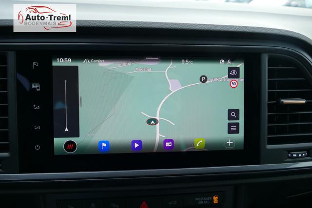 Cupra Ateca 2.0 TSI DSG 190 PS 4Drive AHK el.Sitz Top View Virtual Pedal el.H. 19" Black Matt SHZ LHZ 5JG Assistenz XL Dachhimmel schwarz Induktionsladeschale Navi Reserverad Kamera Parkassist 4x4 