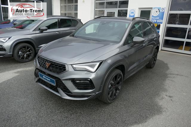 Cupra Ateca 1.5 TSI DSG 150 PS AHK Top View Virtual Pedal el.H. 19" Black Matt SHZ LHZ 5JG Assistenz XL Dachhimmel schwarz dopp. Ladeboden Induktionsladeschale Navi Kamera Parkassist 4x4 