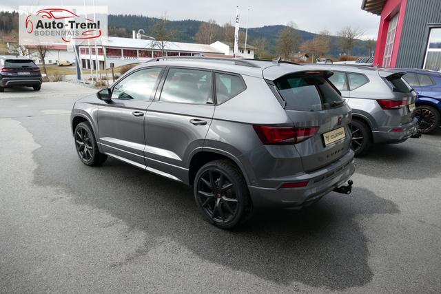 Cupra Ateca 1.5 TSI DSG 150 PS AHK Top View Virtual Pedal el.H. 19" Black Matt SHZ LHZ 5JG Assistenz XL Dachhimmel schwarz dopp. Ladeboden Induktionsladeschale Navi Kamera Parkassist 4x4 