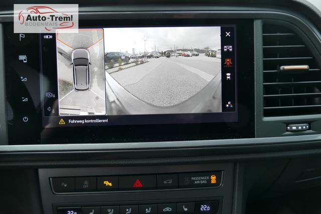 Cupra Ateca 1.5 TSI DSG 150 PS AHK Top View Virtual Pedal el.H. 19" Black Matt SHZ LHZ 5JG Assistenz XL Dachhimmel schwarz dopp. Ladeboden Induktionsladeschale Navi Kamera Parkassist 4x4 