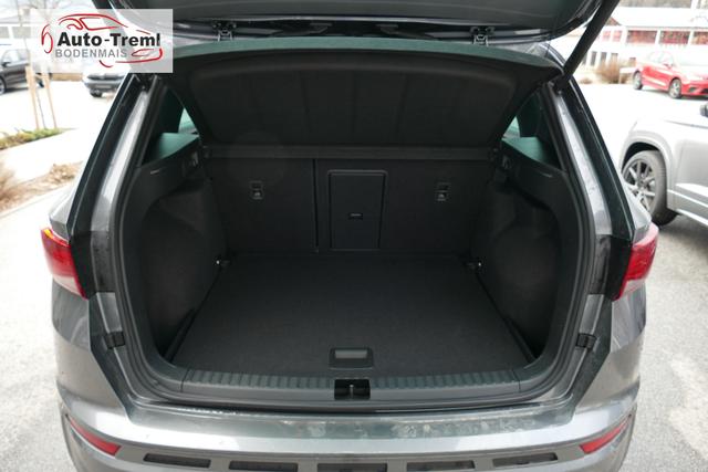 Cupra Ateca 1.5 TSI DSG 150 PS AHK Top View Virtual Pedal el.H. 19" Black Matt SHZ LHZ 5JG Assistenz XL Dachhimmel schwarz dopp. Ladeboden Induktionsladeschale Navi Kamera Parkassist 4x4 