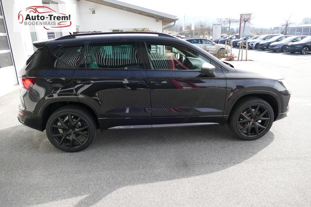 Cupra Ateca 1.5 TSI DSG 150 PS AHK Top View Virtual Pedal el.H. 19" Black Matt SHZ LHZ 5JG Assistenz L Dachhimmel schwarz dopp. Ladeboden Induktionsladeschale Navi Reserverad Kamera Parkassist 4x4 