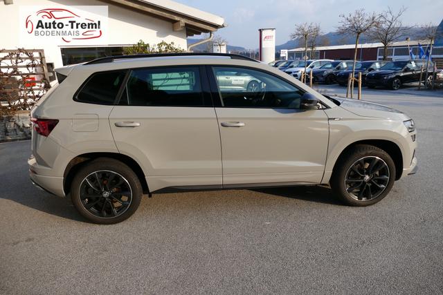 Skoda Karoq Sportline 1.5 TSI DSG 150 PS AHK Virtualles Pedal el.H. Matrix-LED Navi Virtual Cockpit SHZ beh.Lenkrad ACC 4JG Facelift 
