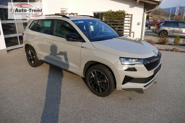 Skoda Karoq Sportline 1.5 TSI DSG 150 PS AHK Virtualles Pedal el.H. Matrix-LED Navi Virtual Cockpit SHZ beh.Lenkrad ACC 4JG Facelift 