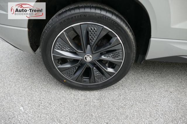 Skoda Karoq Sportline 1.5 TSI DSG 150 PS AHK DCC Virtualles Pedal el.H. Matrix-LED Navi Dopp. Ladeboden Notrad Virtual Cockpit SHZ beh.Lenkrad ACC Facelift 