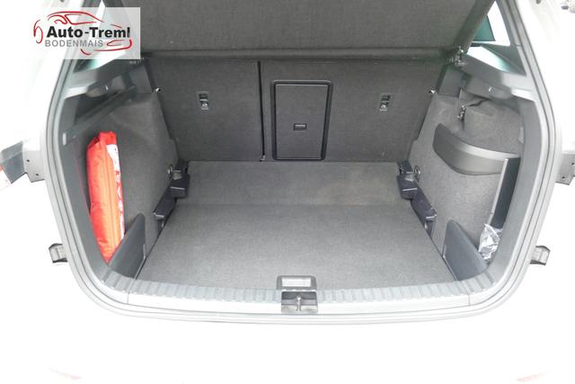 Skoda Karoq Sportline 1.5 TSI DSG 150 PS AHK DCC Virtualles Pedal el.H. Matrix-LED Navi Dopp. Ladeboden Notrad Virtual Cockpit SHZ beh.Lenkrad ACC Facelift 