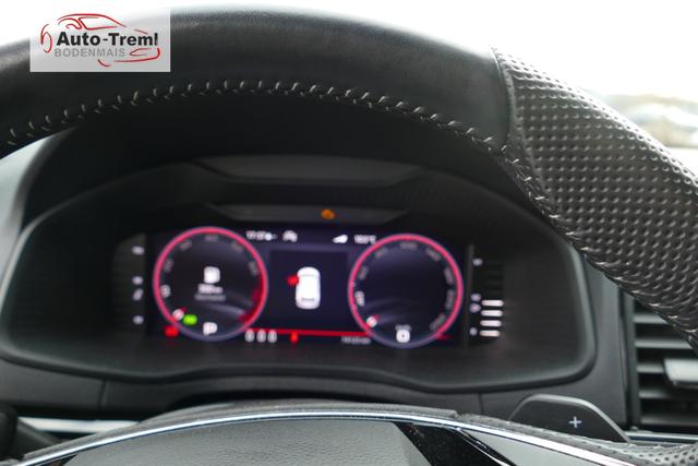 Skoda Karoq Sportline 1.5 TSI DSG 150 PS AHK DCC Virtualles Pedal el.H. Matrix-LED Navi Dopp. Ladeboden Notrad Virtual Cockpit SHZ beh.Lenkrad ACC Facelift 