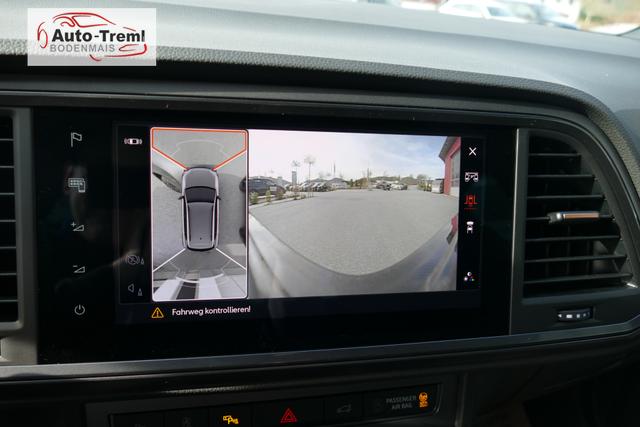 Cupra Ateca 2.0 TSI DSG 190 PS 4Drive AHK el.Sitz Top View Virtual Pedal el.H. 19" Black Matt SHZ LHZ 5JG Assistenz XL Dachhimmel schwarz Induktionsladeschale Navi Reserverad Kamera Parkassist 4x4 