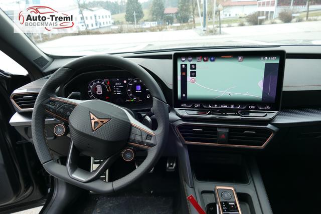 Cupra Formentor 2.0 TSI 4x4 DSG 204 PS Facelift AHK Navi 19" Artic schwarz Dynamic Design Top View Parklenk Edge Paket Intelligent Drive SHZ LHZ 5JG Reserverad 