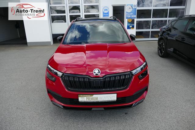 Skoda Kamiq Monte Carlo 1.5 TSI 150 PS Navi Pano 18" Vega Kamera beh.WS SHZ PDC ACC Wireless Charging Virtual Cockpit Totwinkel 