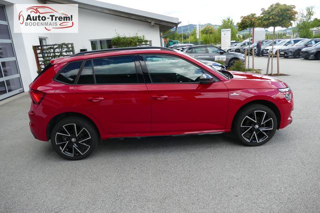 Skoda Kamiq Monte Carlo 1.5 TSI 150 PS Navi Pano 18" Vega Kamera beh.WS SHZ PDC ACC Wireless Charging Virtual Cockpit Totwinkel 
