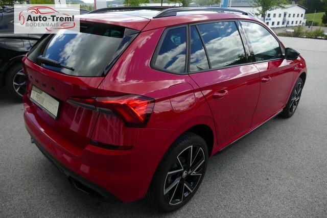 Skoda Kamiq Monte Carlo 1.5 TSI 150 PS Navi Pano 18" Vega Kamera beh.WS SHZ PDC ACC Wireless Charging Virtual Cockpit Totwinkel 