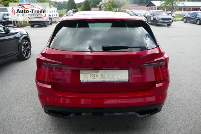 Skoda Kamiq Monte Carlo 1.5 TSI 150 PS Navi Pano 18" Vega Kamera beh.WS SHZ PDC ACC Wireless Charging Virtual Cockpit Totwinkel 