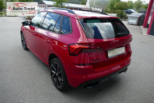 Skoda Kamiq Monte Carlo 1.5 TSI 150 PS Navi Pano 18" Vega Kamera beh.WS SHZ PDC ACC Wireless Charging Virtual Cockpit Totwinkel 