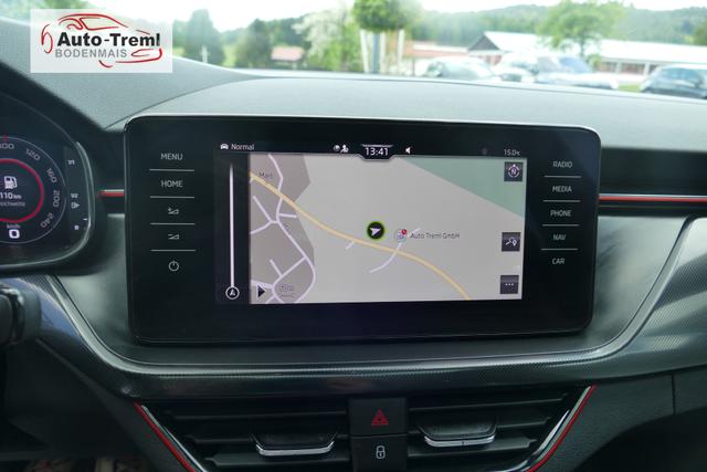 Skoda Kamiq Monte Carlo 1.5 TSI 150 PS Navi Pano 18" Vega Kamera beh.WS SHZ PDC ACC Wireless Charging Virtual Cockpit Totwinkel 