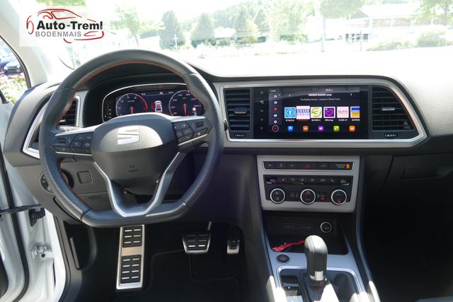 Seat Ateca FR 1.5 TSI DSG 150 PS AHK Panorama Navi SHZ Parklenk Kamera el.Heckklappe Virtual Pedal 