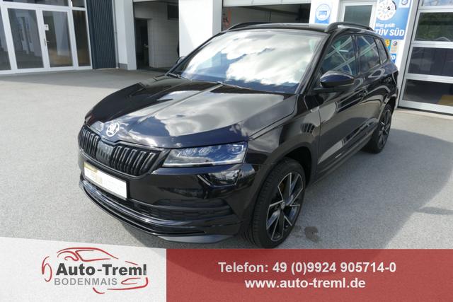 Skoda Karoq - Sportline 2.0 TDI DSG 150PS 4x4 AHK Navi 19"Alu SHZ Side Assist beh.WS. Virtual Pedal Virtuelles Cockpit