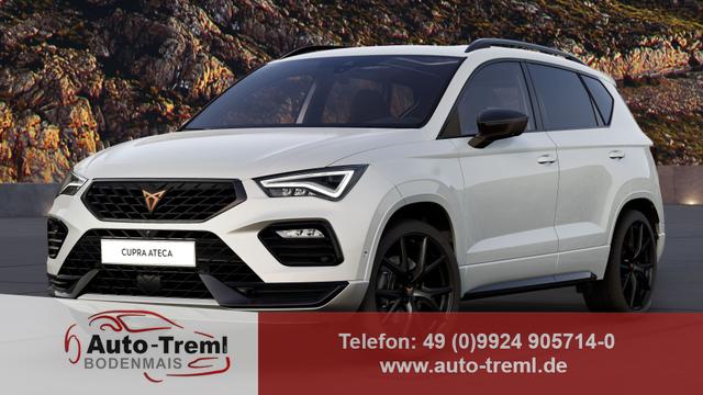 Cupra Ateca - 2.0 TSI DSG 190 PS 4Drive Pano AHK el.Sitz Top View Virtual Pedal el.H. 19" Black Matt SHZ LHZ 5JG Assistenz XL Dachhimmel schwarz Induktionsladeschale Navi Kamera Parkassist 4x4