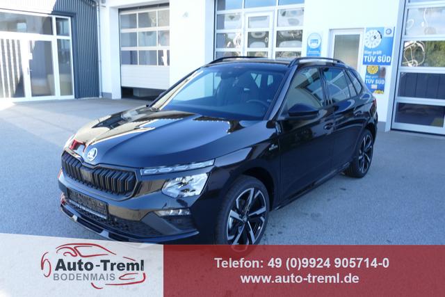 Skoda Kamiq - Monte Carlo Facelift 1.5 TSI DSG 150 PS AHK 18" Ursa el.H. Virtual Pedal ACC Side Assist Matrix LED Pano Kamera PDCvo+hi SHZ Navi via Smart Link