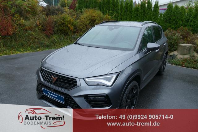 Cupra Ateca - 2.0 TSI DSG 190 PS 4Drive AHK el.Sitz Top View Virtual Pedal el.H. 19" Black Matt SHZ LHZ 5JG Assistenz XL Dachhimmel schwarz Induktionsladeschale Navi Kamera Parkassist 4x4 Reserverad