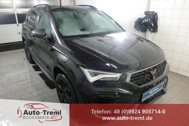 Cupra Ateca - 2.0 TSI DSG 190 PS 4Drive AHK el.Sitz Top View Virtual Pedal el.H. 19" Black Matt SHZ LHZ 5JG Assistenz XL Dachhimmel schwarz dopp. Ladeboden Induktionsladeschale Navi Kamera Parkassist 4x4