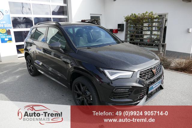 Cupra Ateca - 2.0 TSI DSG 190 PS 4Drive AHK el.Sitz Top View Virtual Pedal el.H. 19" Black Matt SHZ LHZ 5JG Assistenz XL Dachhimmel schwarz Induktionsladeschale Navi Reserverad Kamera Parkassist 4x4