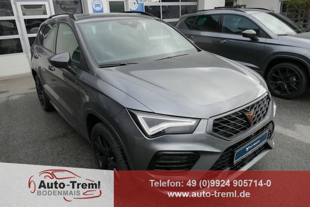 Cupra Ateca - 2.0 TSI DSG 190 PS 4Drive AHK el.Sitz Top View Virtual Pedal el.H. 19" Black Matt SHZ LHZ 5JG Assistenz XL Dachhimmel schwarz Induktionsladeschale Navi Variabler Ladeboden Kamera Parkassist 4x4