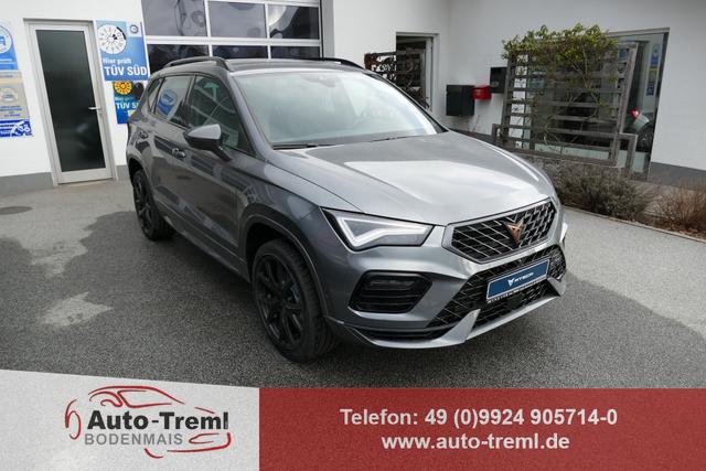 Cupra Ateca 1.5 TSI DSG 150 PS AHK Top View Virtual Pedal el.H. 19" Black Matt SHZ LHZ 5JG Assistenz XL Dachhimmel schwarz dopp. Ladeboden Induktionsladeschale Navi Kamera Parkassist 4x4 