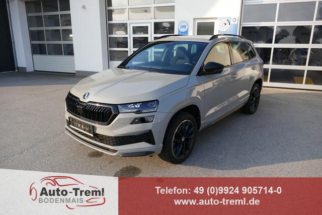 Skoda Karoq - Sportline 1.5 TSI DSG 150 PS AHK Virtualles Pedal el.H. Matrix-LED Navi Virtual Cockpit SHZ beh.Lenkrad ACC 4JG Facelift